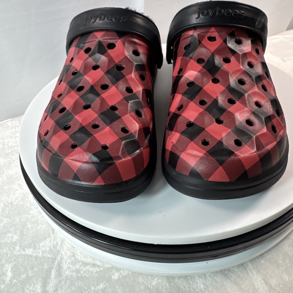 Joybees Lined Black/ Red Clogs M 7/ W 9 - Picture 2 of 6